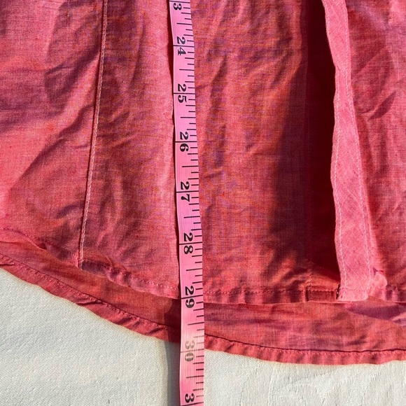 INC International Concepts Lightweight Red Button Up Shirt in Cherry Red Size L - Picture 6 of 8